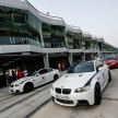BMW M5 and M3 Coupe driven on track at the BMW M Track Experience Asia 2012, Sepang