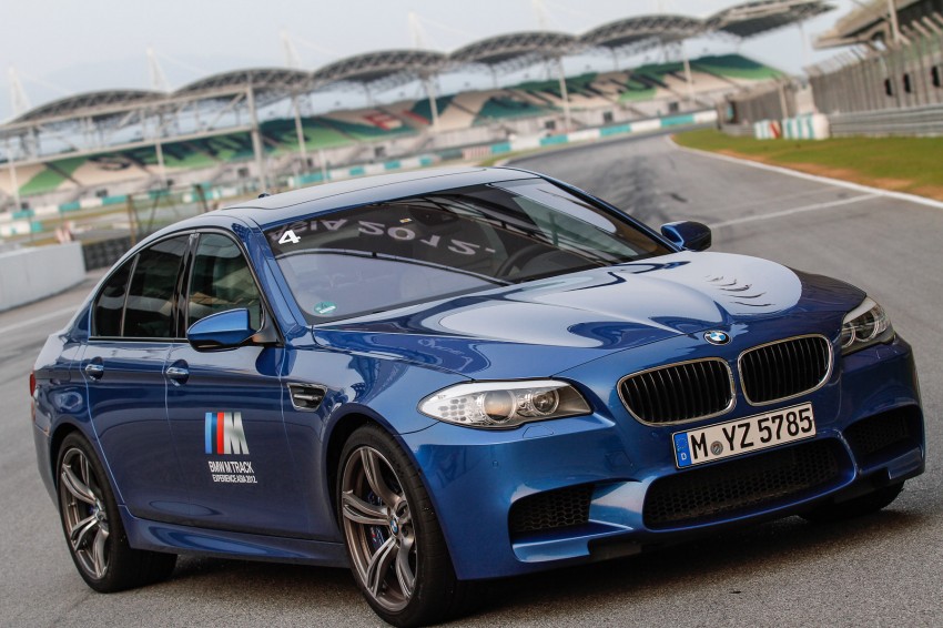 BMW M5 and M3 Coupe driven on track at the BMW M Track Experience Asia 2012, Sepang 117031