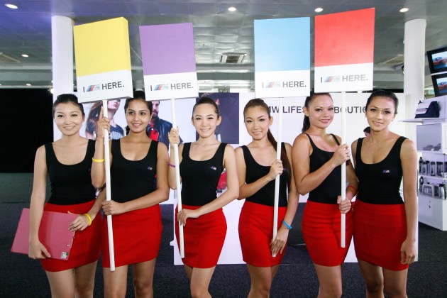 BMW M5 and M3 Coupe driven on track at the BMW M Track Experience Asia 2012, Sepang