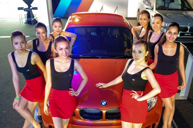 BMW M5 and M3 Coupe driven on track at the BMW M Track Experience Asia 2012, Sepang