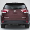 2017 Toyota Highlander midlife facelift, new 3.5 V6, 8AT