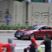 Jazeman Jaafar drives the Mercedes AMG Petronas W03 Formula 1 car around the streets of Kuala Lumpur