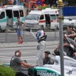Jazeman Jaafar drives the Mercedes AMG Petronas W03 Formula 1 car around the streets of Kuala Lumpur