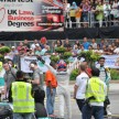 Jazeman Jaafar drives the Mercedes AMG Petronas W03 Formula 1 car around the streets of Kuala Lumpur