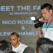Jazeman Jaafar drives the Mercedes AMG Petronas W03 Formula 1 car around the streets of Kuala Lumpur