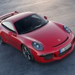 Fifth-generation Porsche 911 GT3 unveiled in Geneva; 475 hp and active rear-wheel steering but PDK only