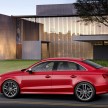New Audi A3 Sedan and hot 300 hp S3 Sedan unveiled