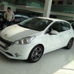 Peugeot 208 on display, specs unveiled via brochures