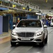 W222 Mercedes-Benz S-Class rolls off production line