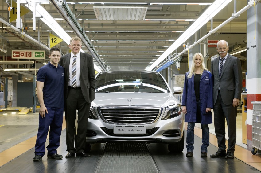 W222 Mercedes-Benz S-Class rolls off production line 180089