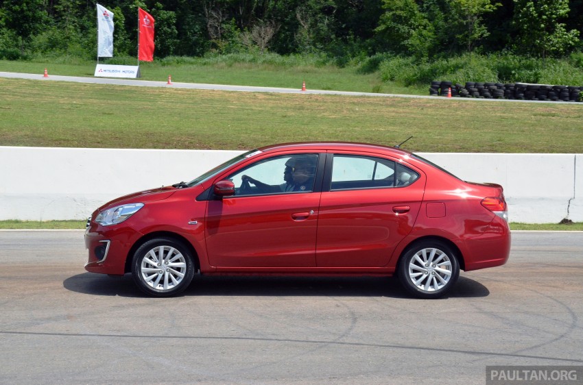 DRIVEN: Mitsubishi Attrage tried out on a Thai track 187844