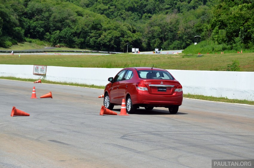 DRIVEN: Mitsubishi Attrage tried out on a Thai track 187845