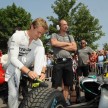 Rosberg blasts up Goodwood Hill in two Silver Arrows