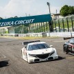 Honda, Nissan and Lexus entrants for the 2014 Super GT series pictured together at the Suzuka circuit