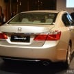 Honda Accord launched in Malaysia – from RM140k