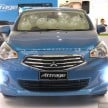 Mitsubishi Attrage launched in Malaysia, from RM59k