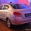 Mitsubishi Attrage launched in Malaysia, from RM59k