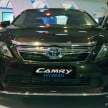 Toyota Camry Hybrid previewed at KLIMS13