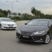 Lexus ES – space comparison vs S-Class (and Camry)