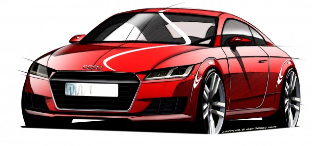 2015 audi tt sketch 1