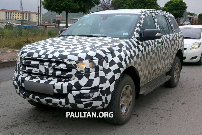 SPYSHOTS: Ford Ranger facelift and new Ford Everest 255173