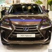 Lexus NX 300h on display at IGEM 2014 in KLCC