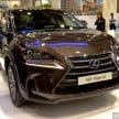 Lexus NX 300h on display at IGEM 2014 in KLCC