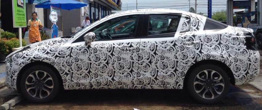 SPYSHOTS: Mazda 2 Sedan sighted in Thailand 277979