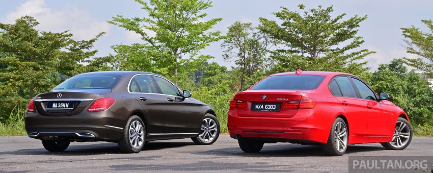 GALLERY: W205 Merc C-Class vs F30 BMW 3 Series 286252