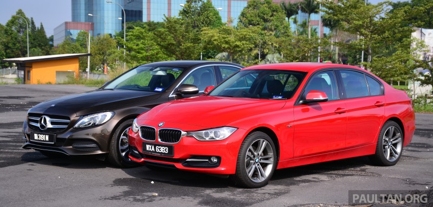 GALLERY: W205 Merc C-Class vs F30 BMW 3 Series 286259