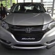 2015 Honda HR-V launched in Malaysia, from RM100k