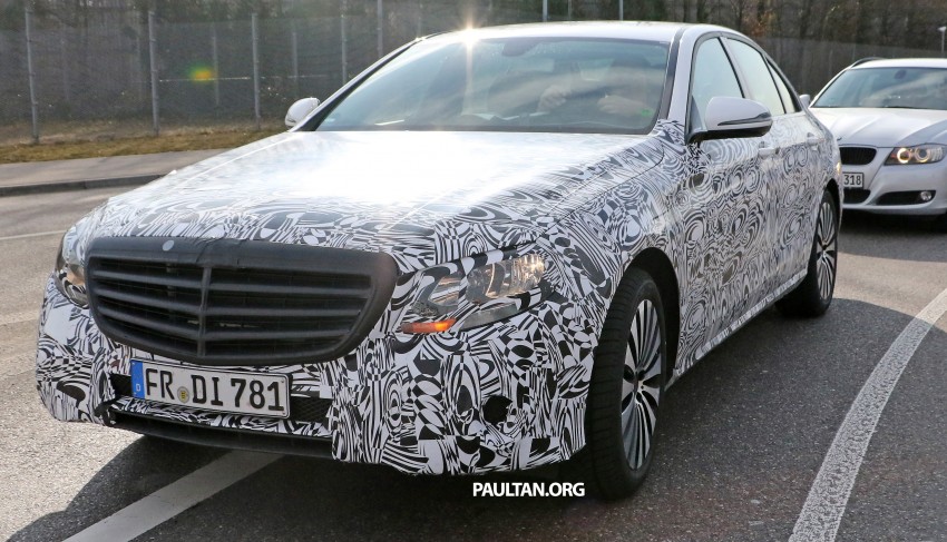 SPIED: W213 Mercedes-Benz E-Class wears less camo 317810