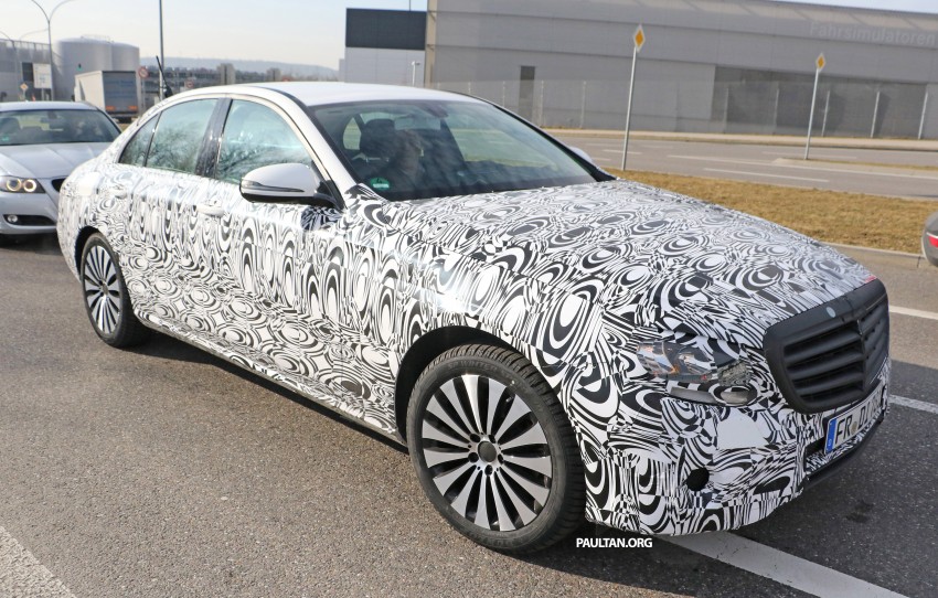 SPIED: W213 Mercedes-Benz E-Class wears less camo 317808