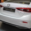 Mazda 3 CKD launched in Malaysia, RM106k-121k