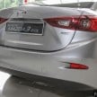Mazda 3 CKD launched in Malaysia, RM106k-121k