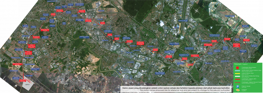 LRT3 Bandar Utama-Klang rail project – more details about planned route, list of station names revealed 339212