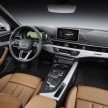2016 B9 Audi A4 revealed – familiar looks, new tech