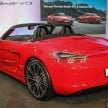 Porsche Boxster GTS and Cayman GTS launched in Malaysia – priced from RM660k and RM700k