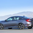 2016 Honda Civic – full technical details on the 10th gen sedan, which benchmarks the 3 Series, C-Class