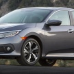 2016 Honda Civic – full technical details on the 10th gen sedan, which benchmarks the 3 Series, C-Class