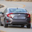 2016 Honda Civic – full technical details on the 10th gen sedan, which benchmarks the 3 Series, C-Class