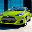 2016 Toyota Prius c gets Safety Sense, special edition