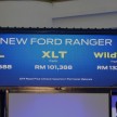 Ford Ranger T6 facelift launched in Malaysia – six variants, 2.2L and 3.2L, priced from RM91.5k