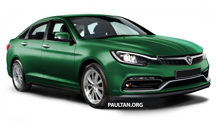 RENDERED: 2016 Proton Perdana in eight colours 392691