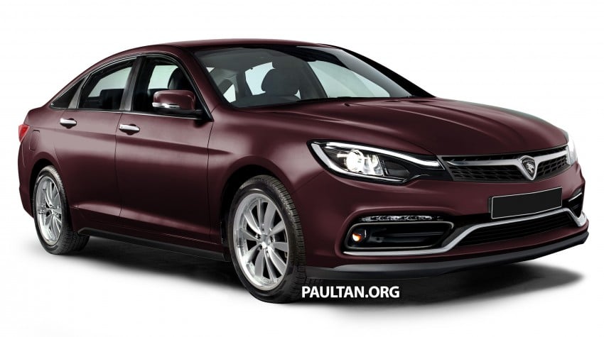 RENDERED: 2016 Proton Perdana in eight colours 392693