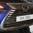 New fourth-gen Lexus RX launched in Malaysia – 200t, 350, 450h and F Sport variants, from RM389k