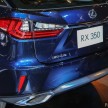 New fourth-gen Lexus RX launched in Malaysia – 200t, 350, 450h and F Sport variants, from RM389k