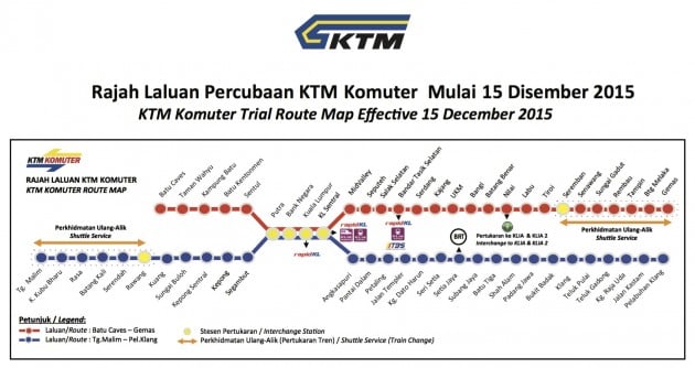 KTM Komuter six-month reroute