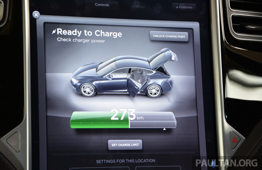 Tesla Model S 85 hanya satu cas penuh bagi perjalanan KL-Kedah; diuji GreenTech Malaysia 434257