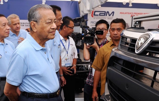 Prime minister Tun Mahathir on new national car project – Malaysia first, followed by the world market